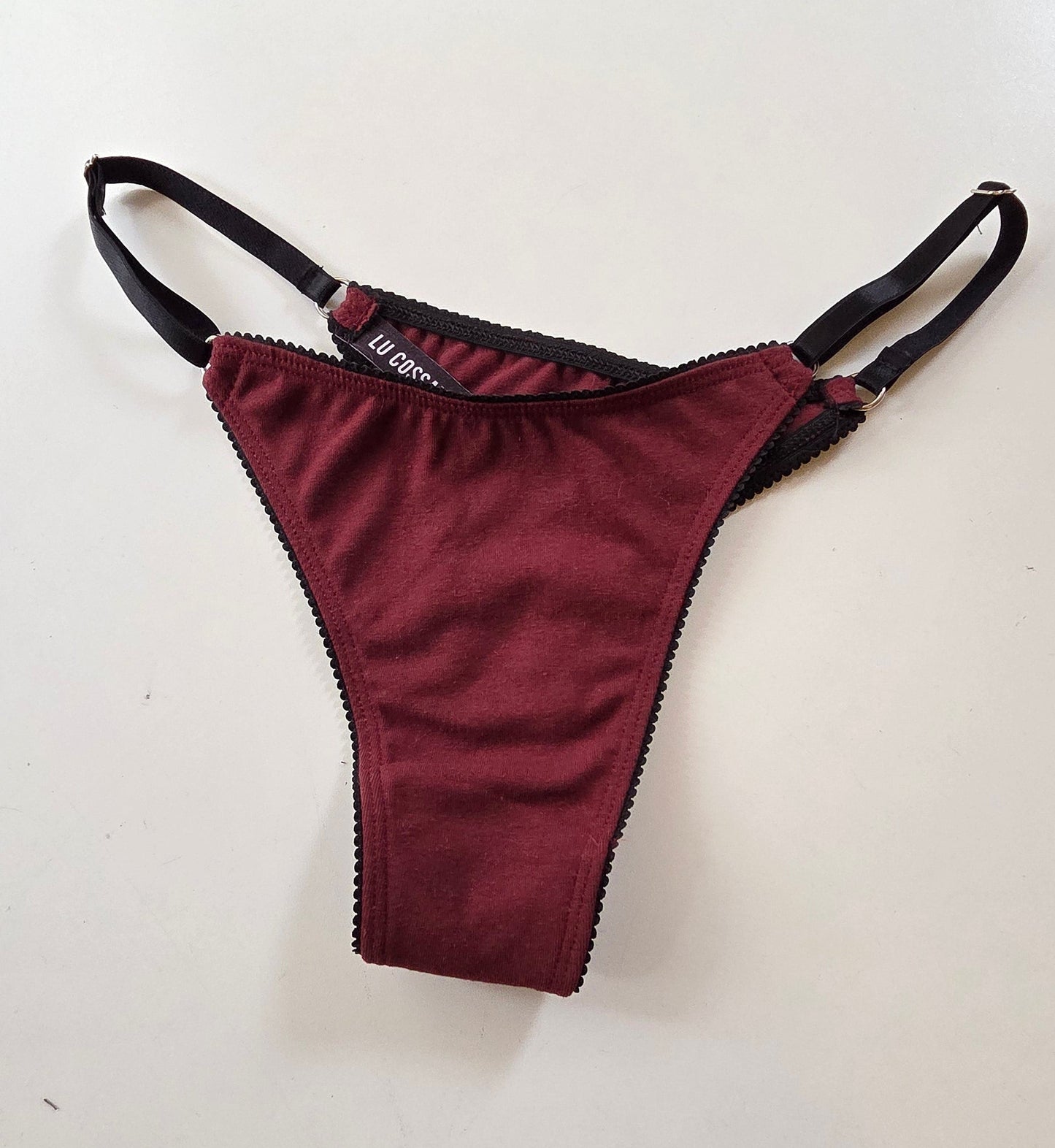 Tanga UMA algodón bordeaux
