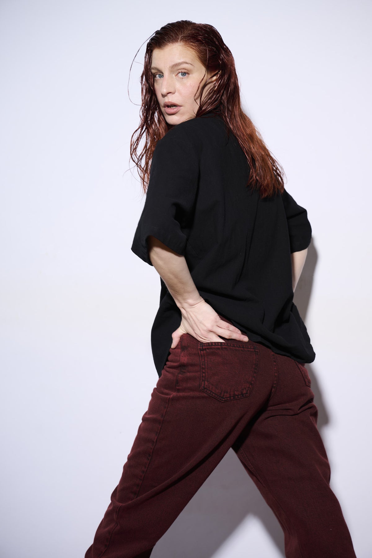 denim mom fit -Reina intensa