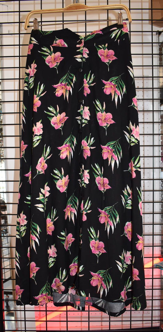falda folk estampada