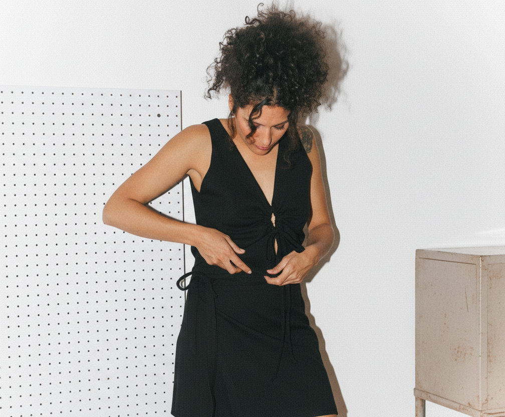 Falda Wrap Negro