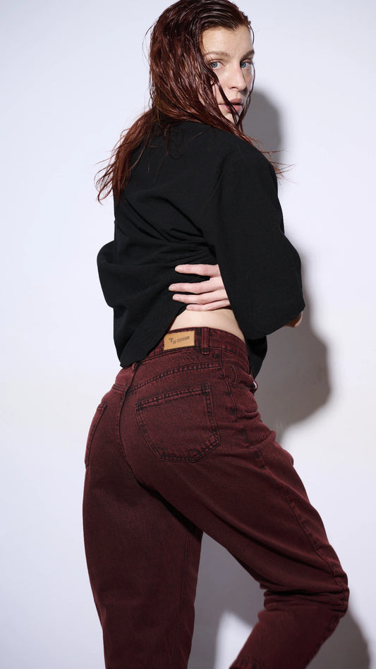 denim mom fit -Reina intensa